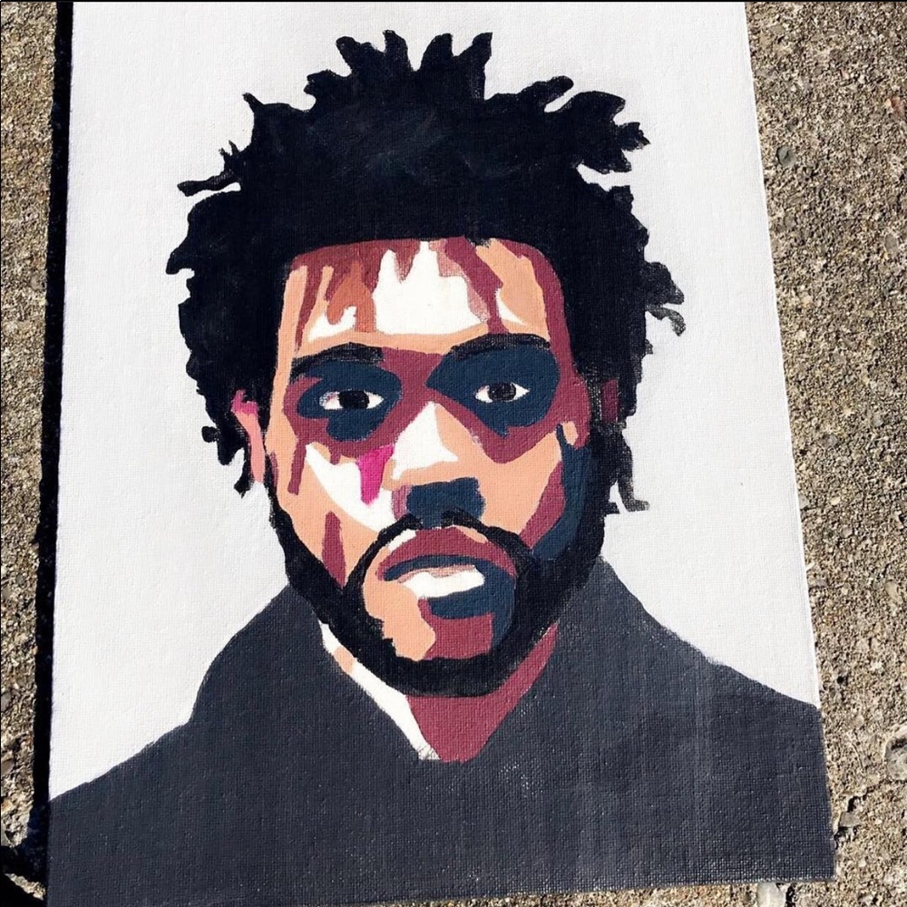 The Weeknd painting